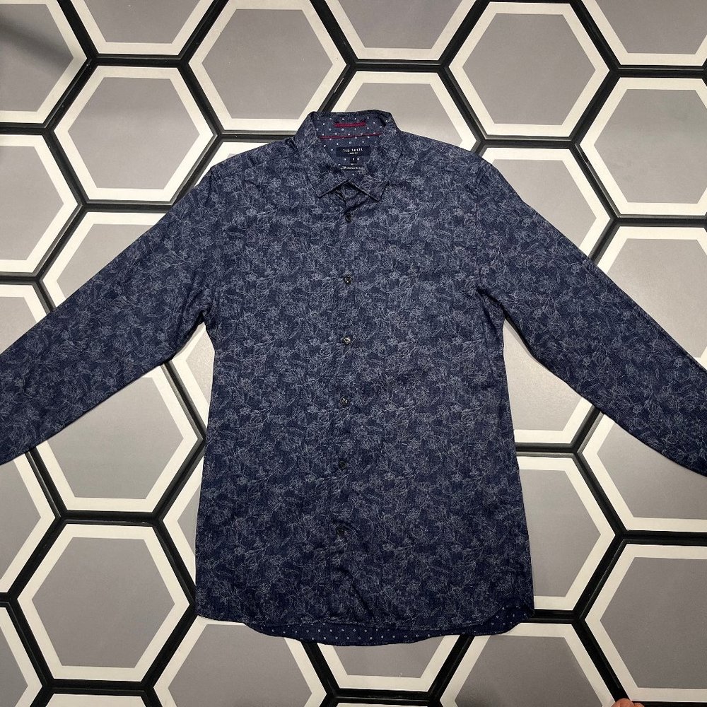 Ted Baker Patterned Shirt Size 3